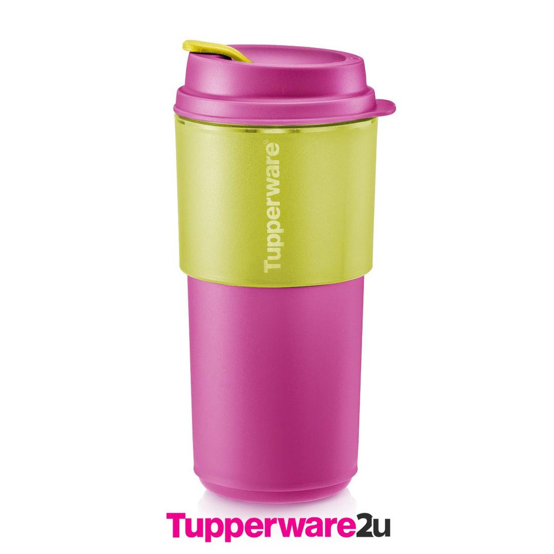 Tupperware Plastic Tumbler - 1pc, Pink, 490ml, Size: One Size